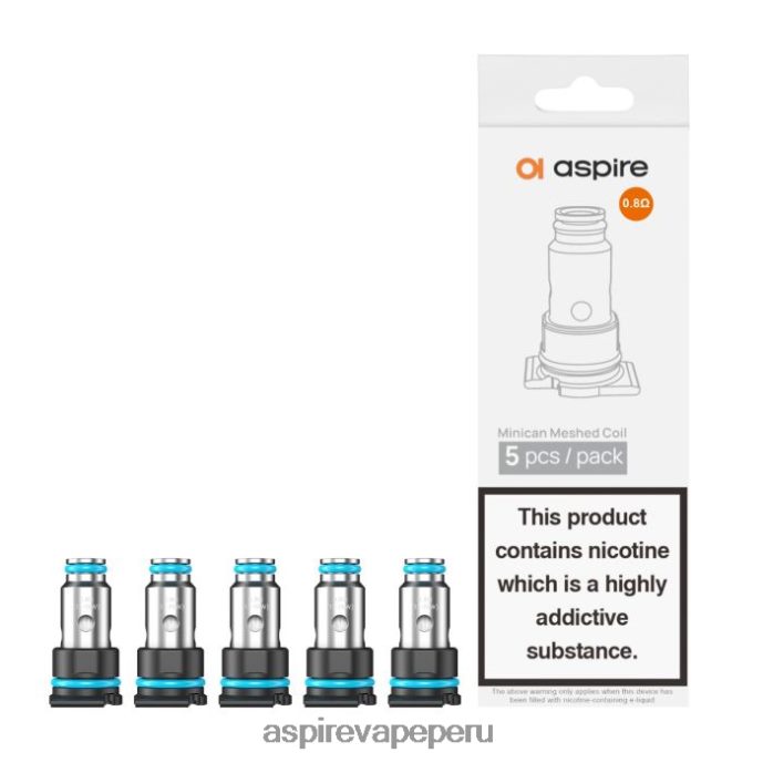 Aspire Vape Pen - Aspire Minican bobina mallada 0.8o/5uds 4X28R8205
